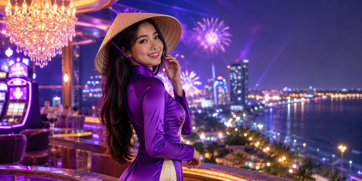 Trải nghiệm slot game tại Vũng Tàu với hình ảnh nón lá truyền thống Việt Nam