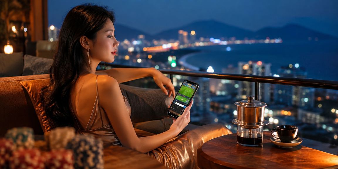 Khách du lịch và người dân địa phương tại Vũng Tàu chơi xổ số trực tuyến trên thiết bị di động